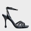 Sandalo cristalli black