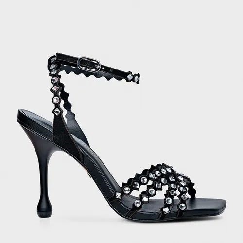 Sandalo cristalli black