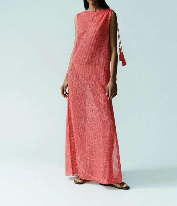 Abito traforato lurex