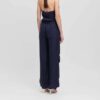 Top cupro blu