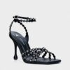 Sandalo cristalli black