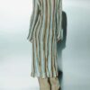 Cardigan righe intarsio