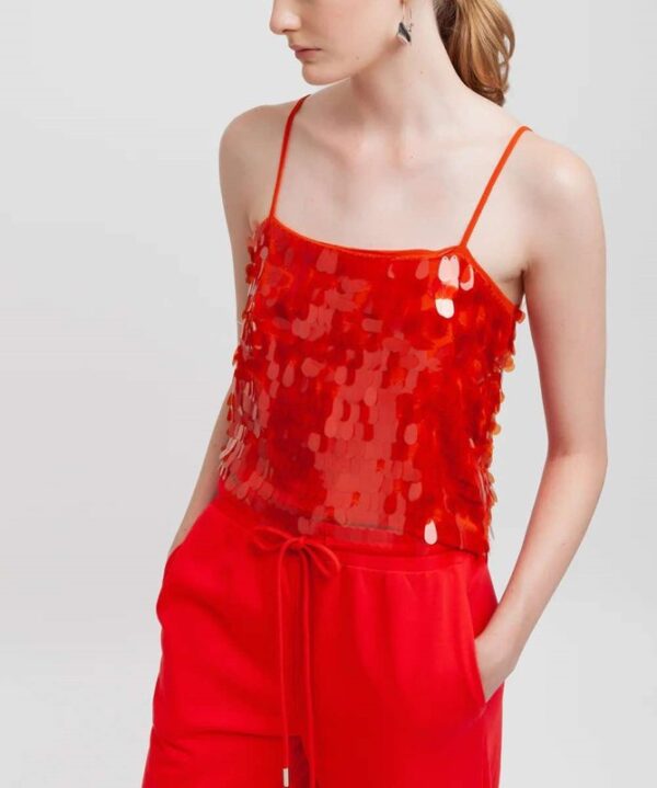 Top in paillettes