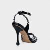 Sandalo cristalli black