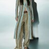 Cardigan righe intarsio