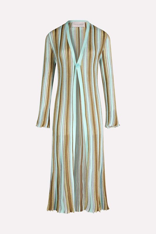 Cardigan righe intarsio