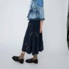 Giacca denim trapuntata