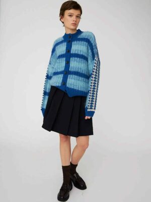 Cardigan doppia lavorazione