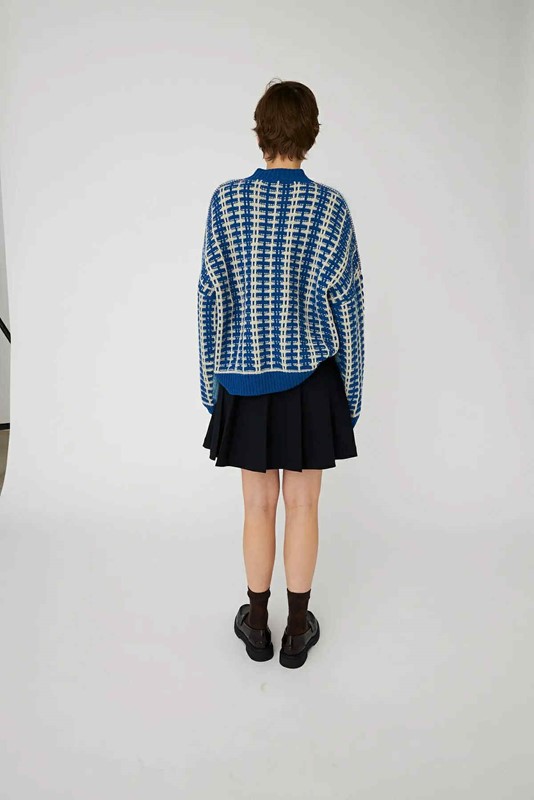 Cardigan doppia lavorazione