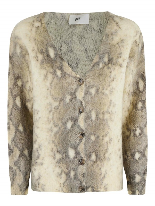 Cardigan pitonato