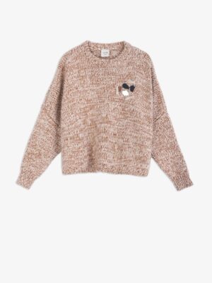 Pullover con ricamo
