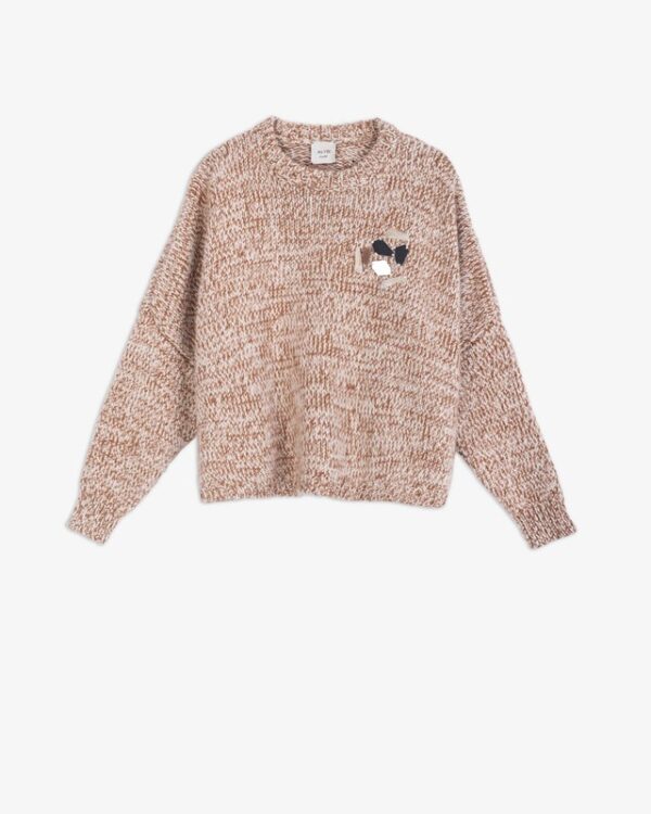 Pullover con ricamo