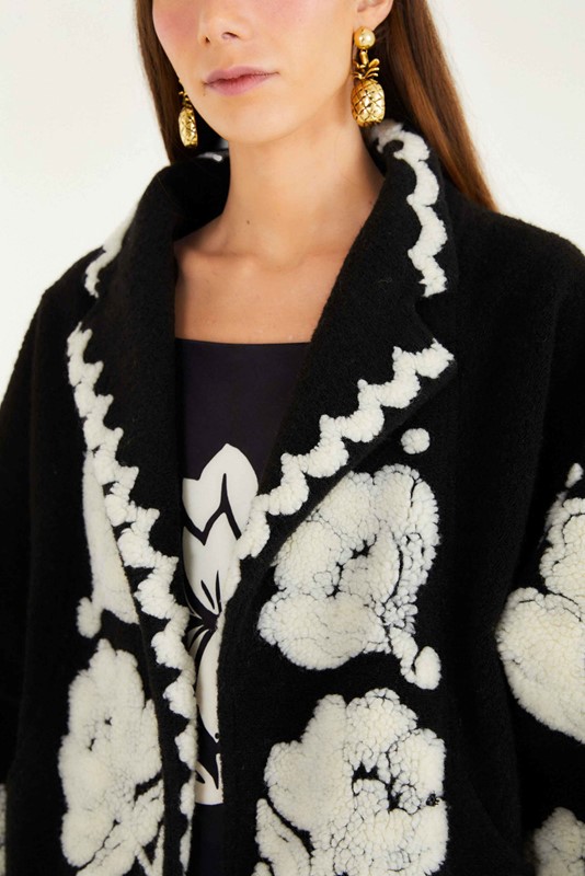 Cappotto corto arabesque