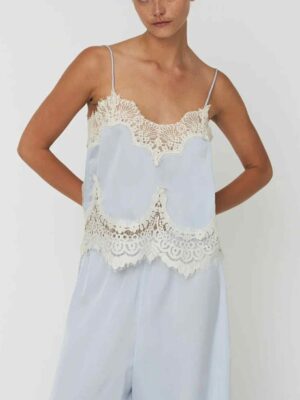 Top pizzo a contrasto