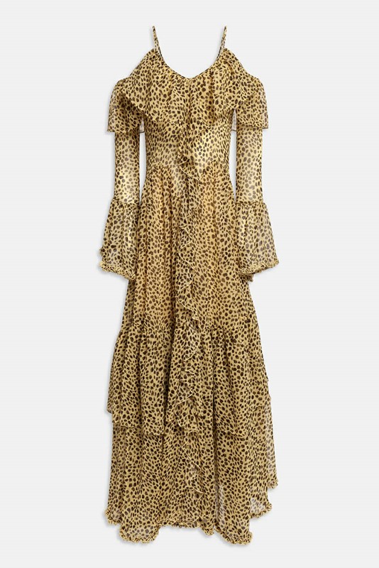 Maxi abito animalier