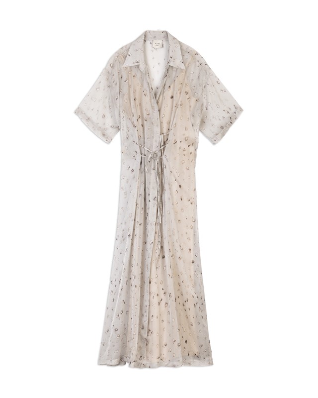 Abito in chiffon stampato