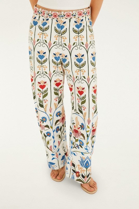 Pantalone  fantasia tropicale