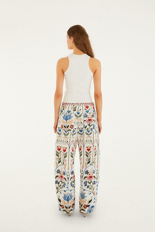 Pantalone  fantasia tropicale