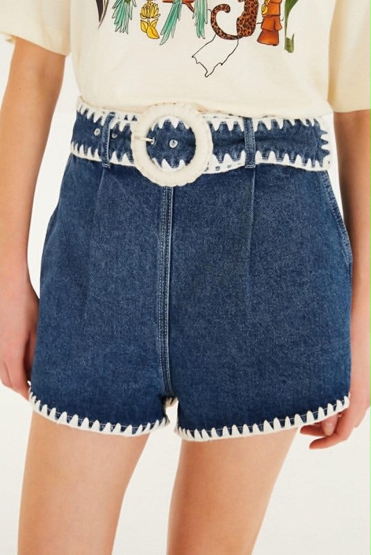 EB9BF9FD5FE563A320E29E324434CDE0_ Short denim ricamato