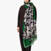 Scarf70 felino verde