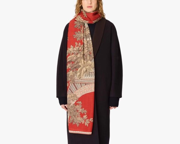 Scarf 80 1989 terracotta