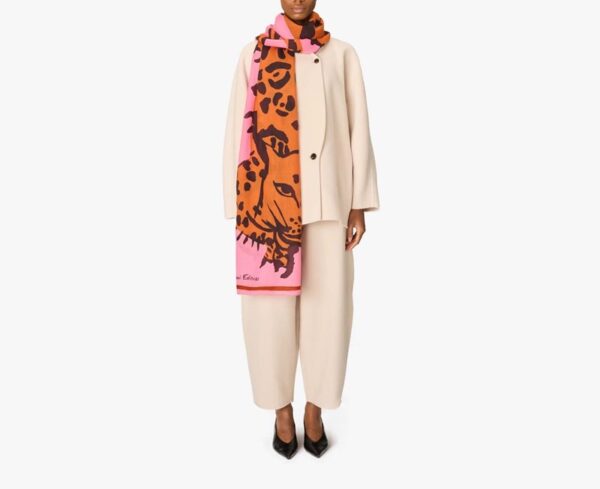 Scarf 70 felino rosa