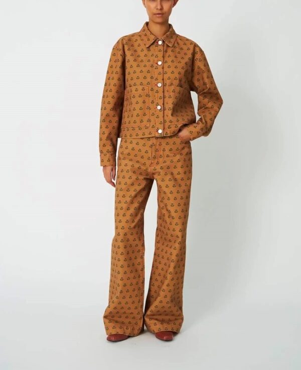 Pantalone fantasia fiore