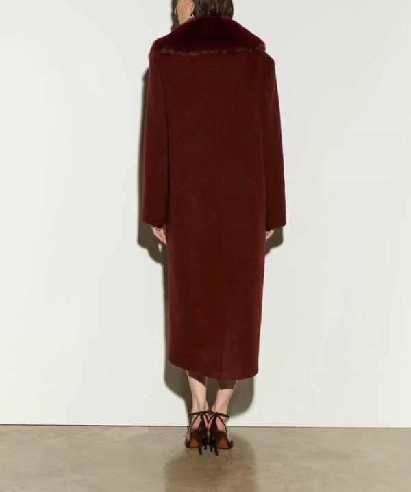 Cappotto con ecopelliccia