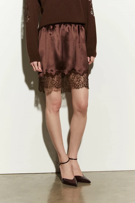 Minigonna satin