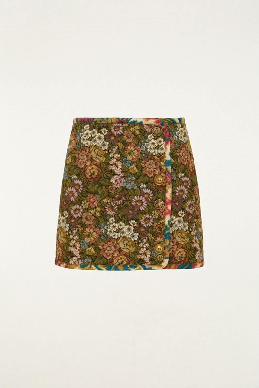 Minigonna jacquard
