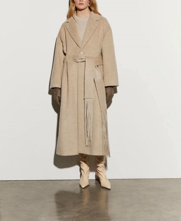 Cappotto frangia